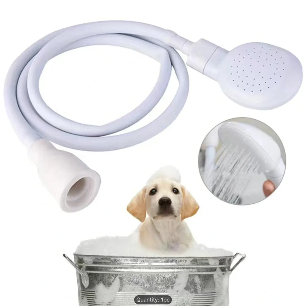 Multi-functional Dog/kid Shower Attachment Head,Rubber Bath Sprayer With Hose